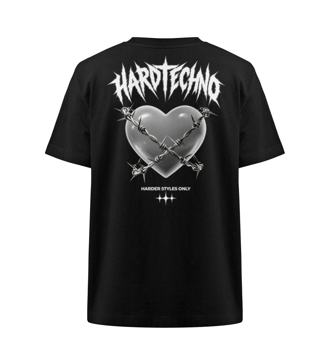 CAGED HARDTECHNO - Oversized Shirt in Schwarz