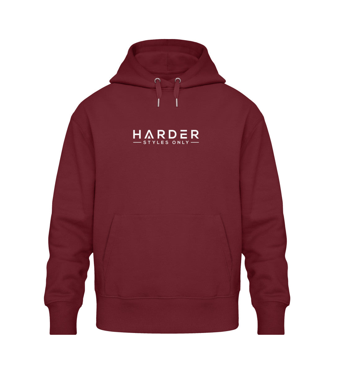 Rawstyle Angel - Oversized Hoodie - Unisex Oversized Organic Hoodie in Burgundy