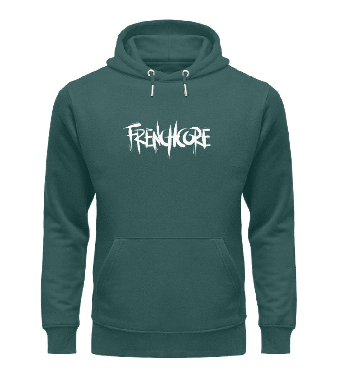 Grünblauer Frenchcore Hoodie