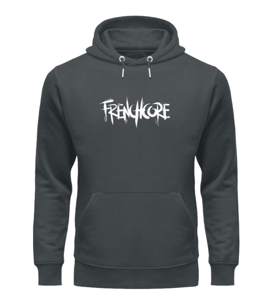 Blau grauer Frenchcore Hoodie